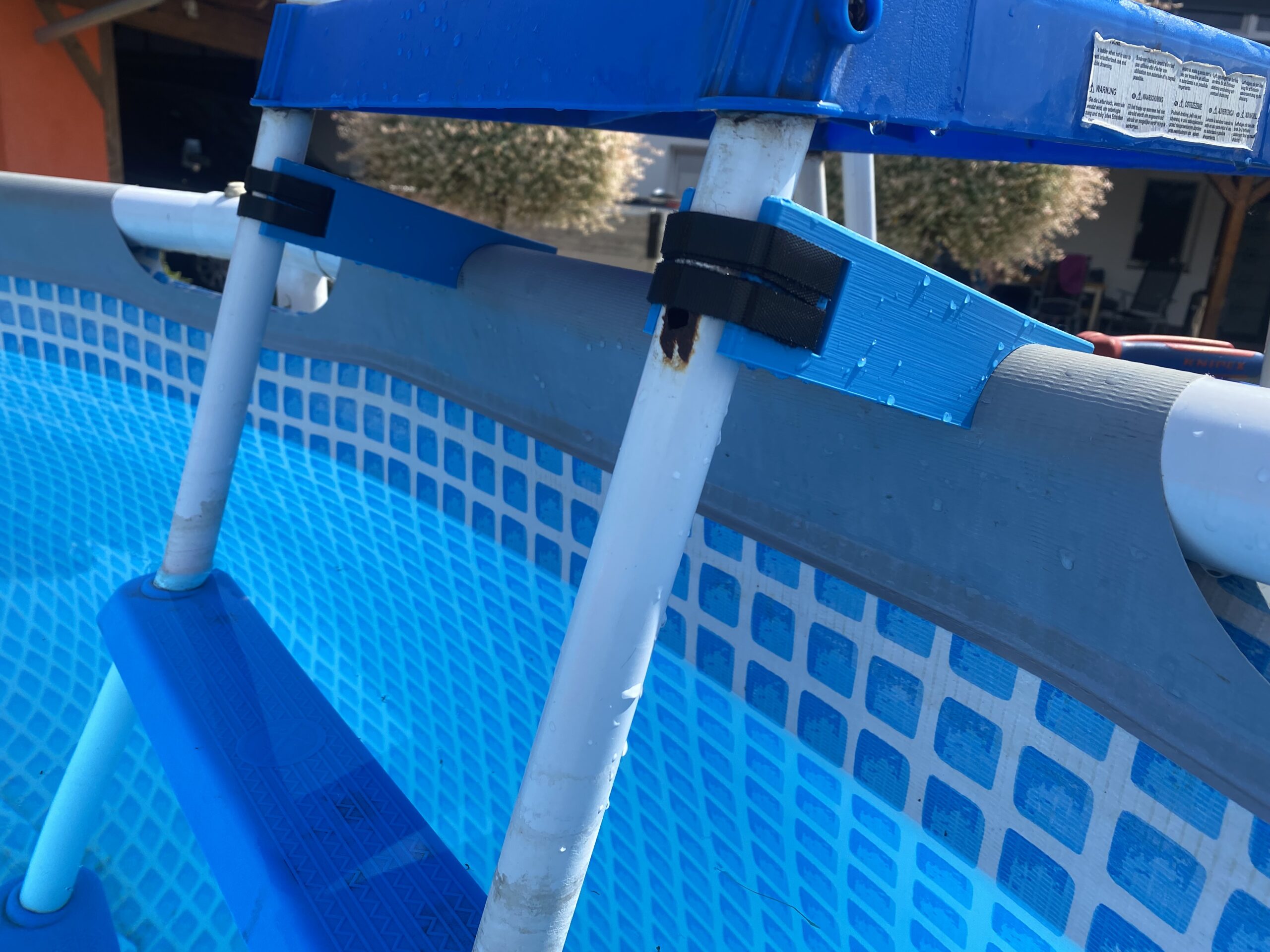 Halter für Intex Bestway Pool Leiter Poolleiter Sicherheitsleiter Swimmingpool Rund oder Oval – Bild 7