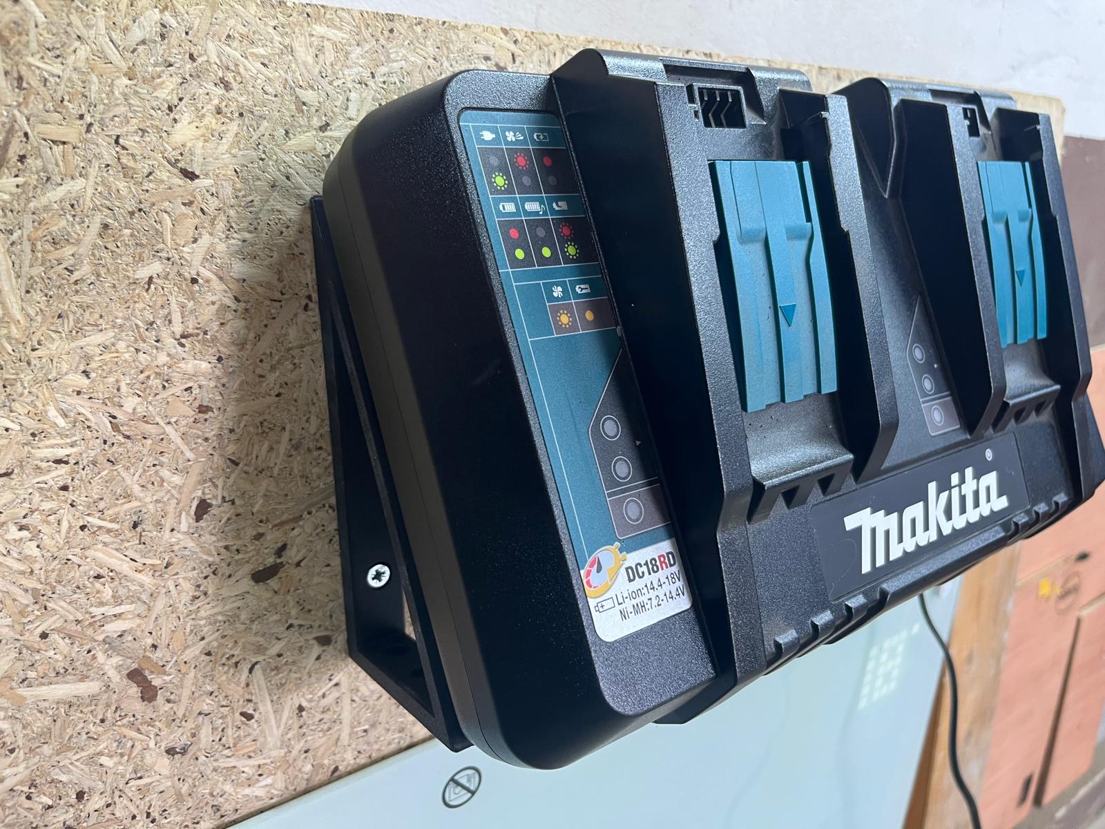 MAKITA 18V Ladegeräthalterung Wandhalter Ladegerät DC18RD Doppelladegerät – Bild 2