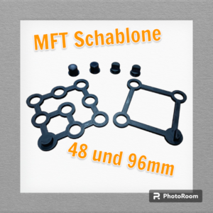 MFT Schablone Bohrschablone 96mm Festool Multifunktionstisch Bohrlehre Schablone